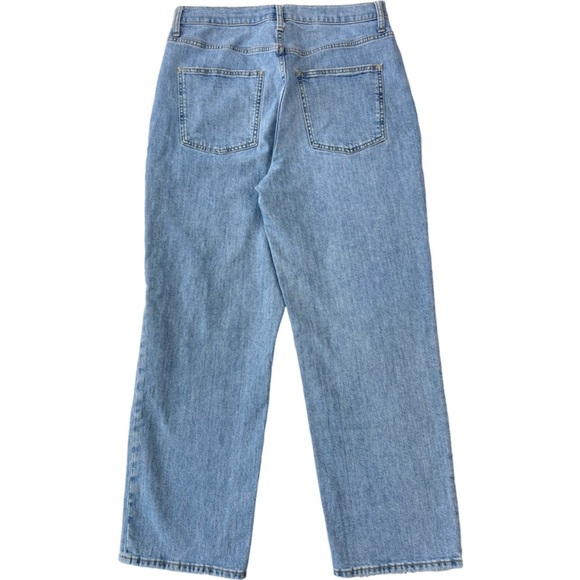 Universal Thread Vintage Straight High Waist Buttoned light wash jeans 14/32L - Picture 3 of 13